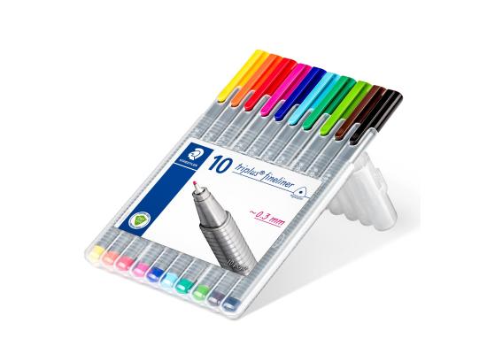Staedtler Triplus Colour Fineliner Pens Pack of 10